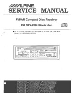 ALPINE CDM-7823/7822/7821/7820 OEM Service