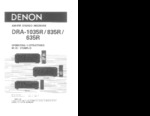 DENON DRA635R OEM Owners