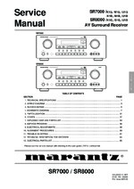 Marantz SR7000 OEM Service