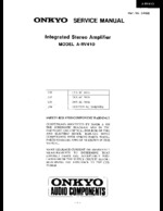 ONKYO ARV410 OEM Service