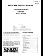 ONKYO A-SV640 OEM Service