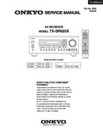 Onkyo TXSR603X OEM Service