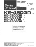 PIONEER KE3700QR Schematic Only