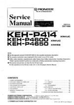 PIONEER KEH-P4650 OEM Service