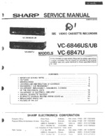 SHARP VC6846US OEM Service