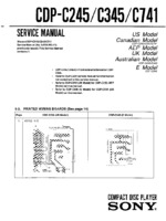 SONY CDPC741 OEM Service