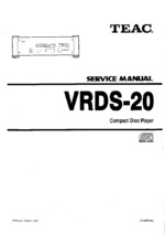 Teac VRDS-20 OEM Service