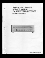 Yahama CR-800 OEM Service