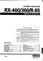 YAMAHA RX-460 OEM Service