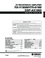 Yahama RX-V1800 OEM Service