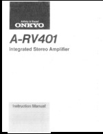 ONKYO A-RV401 OEM Owners